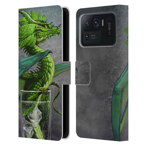 Stanley Morrison Dragons Green Mojito Drink Leather Book Wallet Case Cover For Xiaomi Mi 11 Ultra