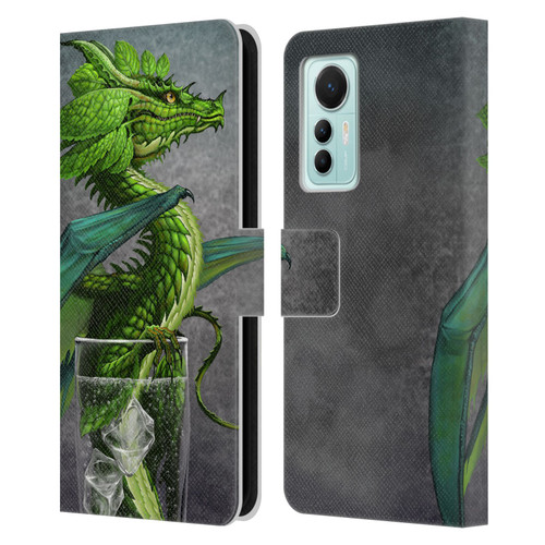 Stanley Morrison Dragons Green Mojito Drink Leather Book Wallet Case Cover For Xiaomi 12 Lite