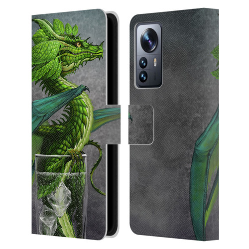 Stanley Morrison Dragons Green Mojito Drink Leather Book Wallet Case Cover For Xiaomi 12 Pro