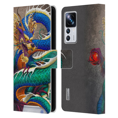 Stanley Morrison Dragons Asian Sake Drink Leather Book Wallet Case Cover For Xiaomi 12T Pro