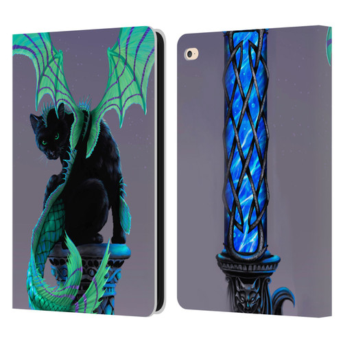 Stanley Morrison Dragons 2 Gothic Winged Cat Leather Book Wallet Case Cover For Apple iPad Air 2 (2014)