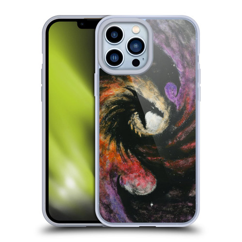 Stanley Morrison Dragons 3 Swirling Starry Galaxy Soft Gel Case for Apple iPhone 13 Pro Max