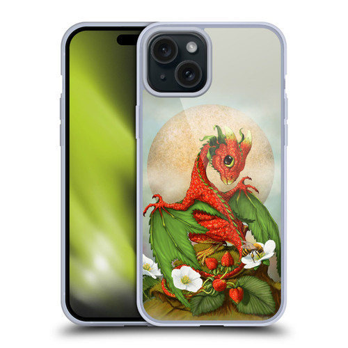 Stanley Morrison Dragons 3 Strawberry Garden Soft Gel Case for Apple iPhone 15 Plus