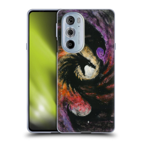 Stanley Morrison Dragons 3 Swirling Starry Galaxy Soft Gel Case for Motorola Edge X30