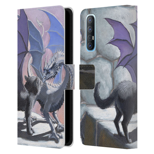Stanley Morrison Dragons 2 Black Winged Cat Leather Book Wallet Case Cover For OPPO Find X2 Neo 5G