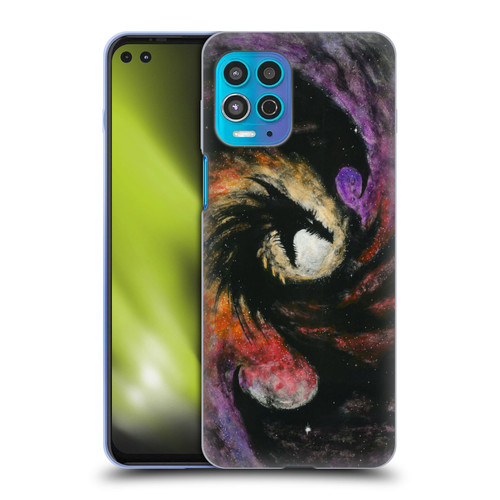 Stanley Morrison Dragons 3 Swirling Starry Galaxy Soft Gel Case for Motorola Moto G100