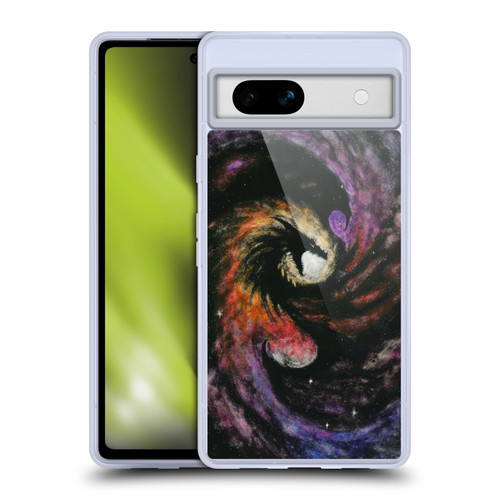 Stanley Morrison Dragons 3 Swirling Starry Galaxy Soft Gel Case for Google Pixel 7a