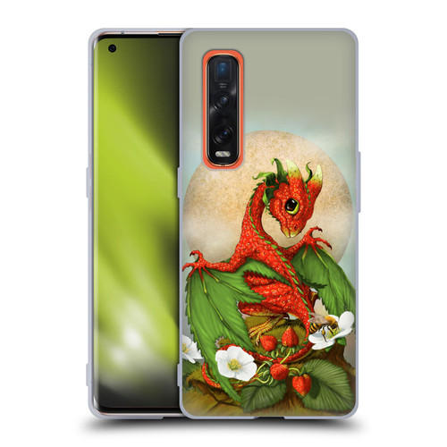 Stanley Morrison Dragons 3 Strawberry Garden Soft Gel Case for OPPO Find X2 Pro 5G