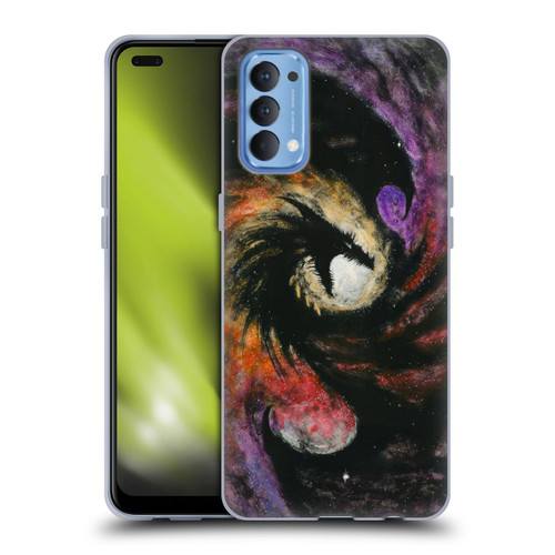 Stanley Morrison Dragons 3 Swirling Starry Galaxy Soft Gel Case for OPPO Reno 4 5G