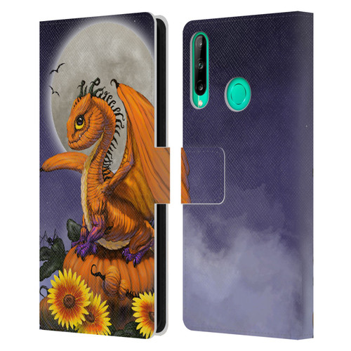 Stanley Morrison Dragons 3 Halloween Pumpkin Leather Book Wallet Case Cover For Huawei P40 lite E