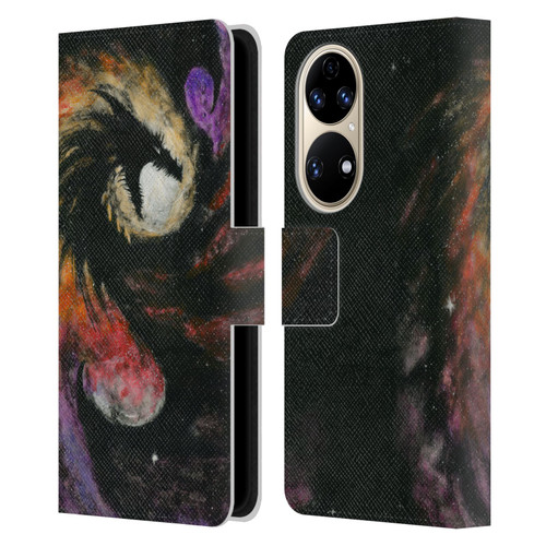 Stanley Morrison Dragons 3 Swirling Starry Galaxy Leather Book Wallet Case Cover For Huawei P50