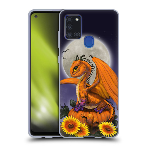 Stanley Morrison Dragons 3 Halloween Pumpkin Soft Gel Case for Samsung Galaxy A21s (2020)