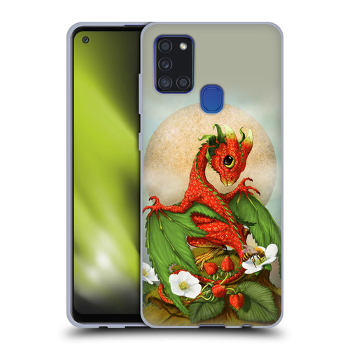 Stanley Morrison Dragons 3 Strawberry Garden Soft Gel Case for Samsung Galaxy A21s (2020)