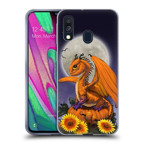 Stanley Morrison Dragons 3 Halloween Pumpkin Soft Gel Case for Samsung Galaxy A40 (2019)