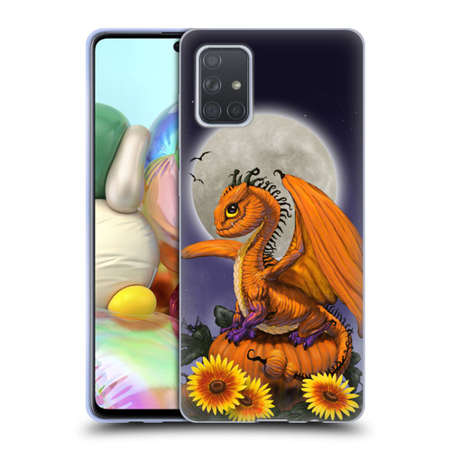 Stanley Morrison Dragons 3 Halloween Pumpkin Soft Gel Case for Samsung Galaxy A71 (2019)