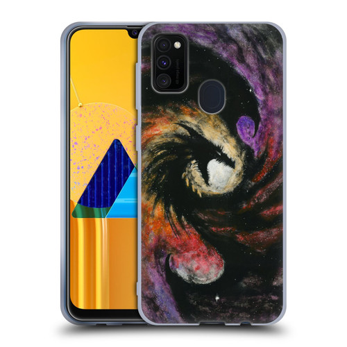 Stanley Morrison Dragons 3 Swirling Starry Galaxy Soft Gel Case for Samsung Galaxy M30s (2019)/M21 (2020)