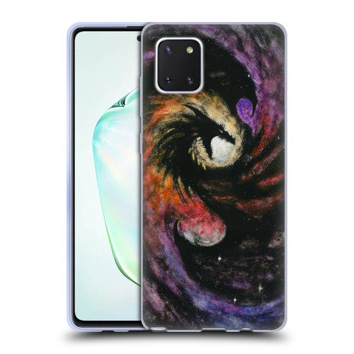 Stanley Morrison Dragons 3 Swirling Starry Galaxy Soft Gel Case for Samsung Galaxy Note10 Lite