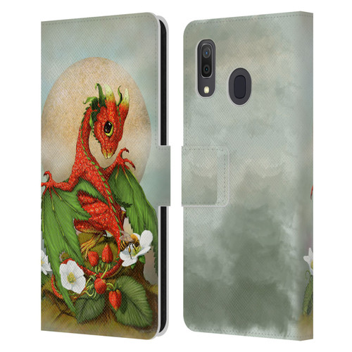 Stanley Morrison Dragons 3 Strawberry Garden Leather Book Wallet Case Cover For Samsung Galaxy A33 5G (2022)