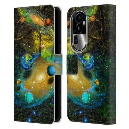 Dave Loblaw Sci-Fi And Surreal Universal Forest Leather Book Wallet Case Cover For OPPO Reno10 Pro+