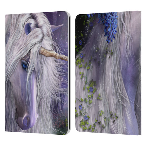Laurie Prindle Fantasy Horse Moonlight Serenade Unicorn Leather Book Wallet Case Cover For Amazon Kindle Paperwhite 1 / 2 / 3