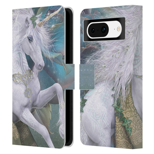 Laurie Prindle Fantasy Horse Kieran Unicorn Leather Book Wallet Case Cover For Google Pixel 8