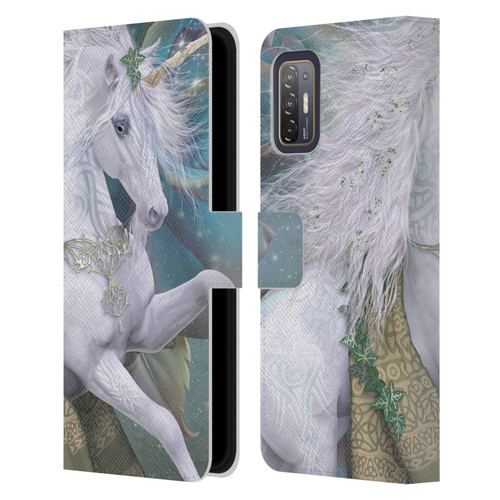 Laurie Prindle Fantasy Horse Kieran Unicorn Leather Book Wallet Case Cover For HTC Desire 21 Pro 5G