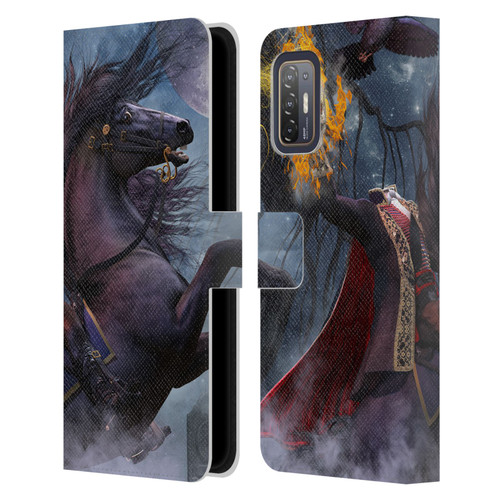 Laurie Prindle Fantasy Horse Sleepy Hollow Warrior Leather Book Wallet Case Cover For HTC Desire 21 Pro 5G