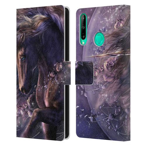 Laurie Prindle Fantasy Horse Chimera Black Rose Unicorn Leather Book Wallet Case Cover For Huawei P40 lite E