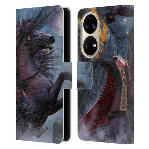 Laurie Prindle Fantasy Horse Sleepy Hollow Warrior Leather Book Wallet Case Cover For Huawei P50