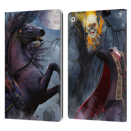 Laurie Prindle Fantasy Horse Sleepy Hollow Warrior Leather Book Wallet Case Cover For Apple iPad 10.2 2019/2020/2021
