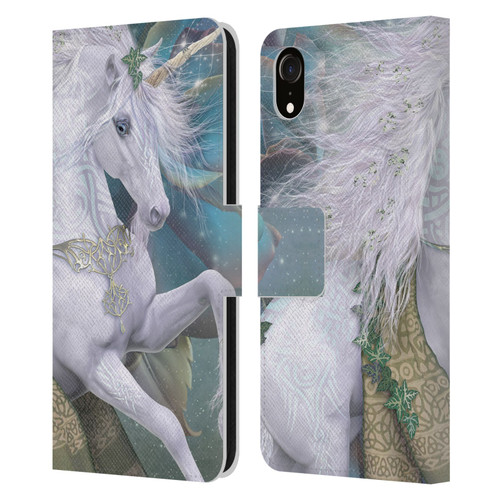 Laurie Prindle Fantasy Horse Kieran Unicorn Leather Book Wallet Case Cover For Apple iPhone XR