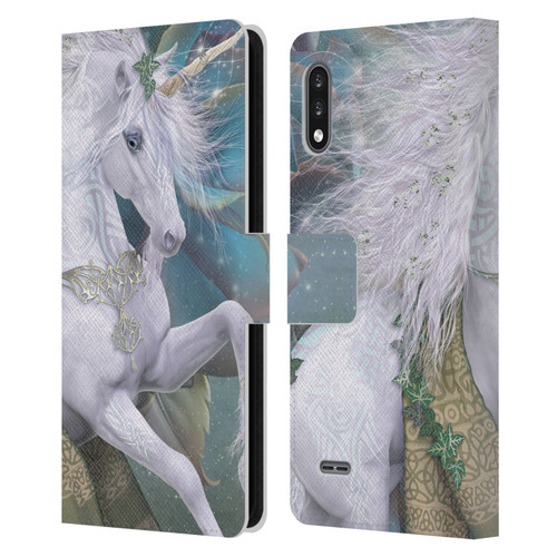 Laurie Prindle Fantasy Horse Kieran Unicorn Leather Book Wallet Case Cover For LG K22