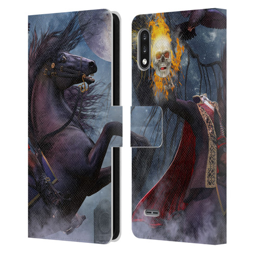 Laurie Prindle Fantasy Horse Sleepy Hollow Warrior Leather Book Wallet Case Cover For LG K22