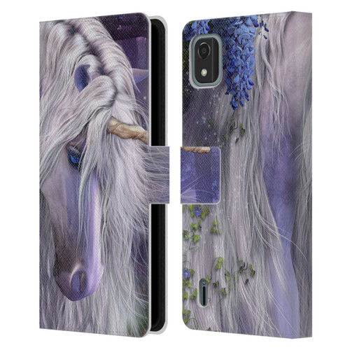 Laurie Prindle Fantasy Horse Moonlight Serenade Unicorn Leather Book Wallet Case Cover For Nokia C2 2nd Edition