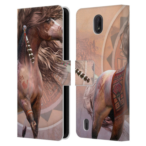 Laurie Prindle Fantasy Horse Spirit Warrior Leather Book Wallet Case Cover For Nokia C01 Plus/C1 2nd Edition