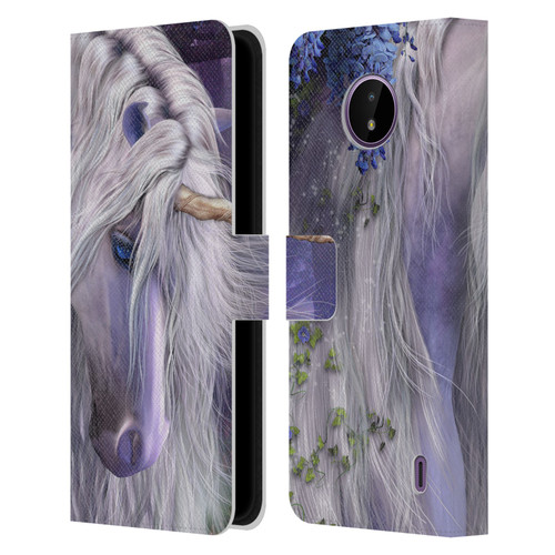 Laurie Prindle Fantasy Horse Moonlight Serenade Unicorn Leather Book Wallet Case Cover For Nokia C10 / C20