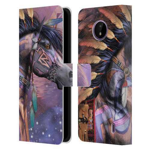 Laurie Prindle Fantasy Horse Native American Shaman Leather Book Wallet Case Cover For Nokia C10 / C20