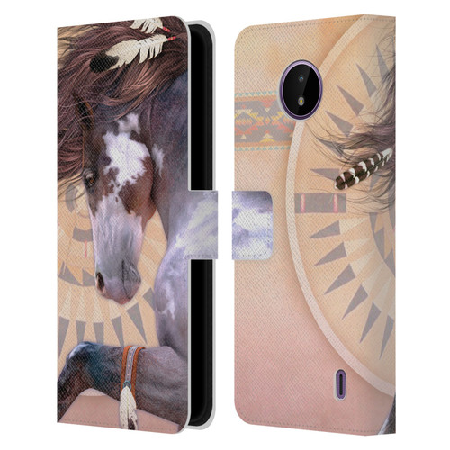 Laurie Prindle Fantasy Horse Native Spirit Leather Book Wallet Case Cover For Nokia C10 / C20
