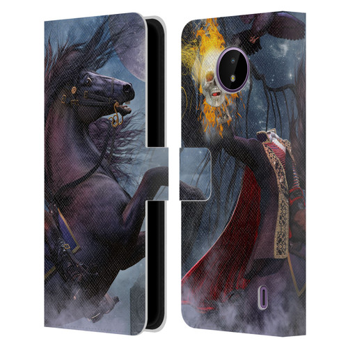 Laurie Prindle Fantasy Horse Sleepy Hollow Warrior Leather Book Wallet Case Cover For Nokia C10 / C20