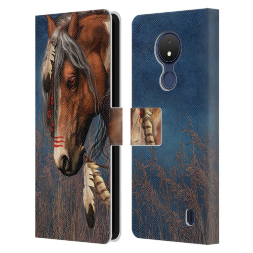 Laurie Prindle Fantasy Horse Native American War Pony Leather Book Wallet Case Cover For Nokia C21