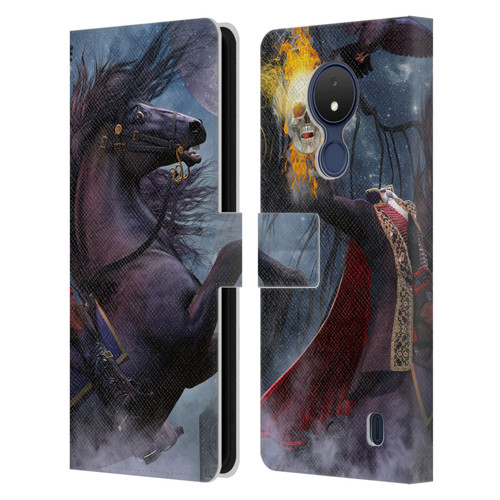 Laurie Prindle Fantasy Horse Sleepy Hollow Warrior Leather Book Wallet Case Cover For Nokia C21