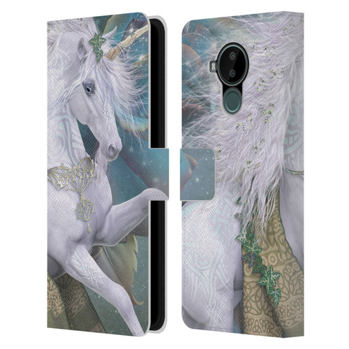 Laurie Prindle Fantasy Horse Kieran Unicorn Leather Book Wallet Case Cover For Nokia C30