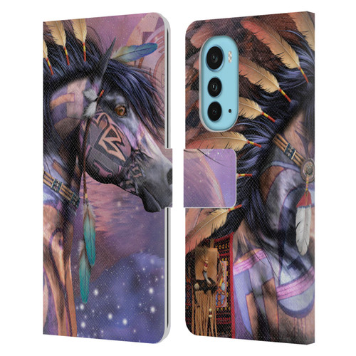 Laurie Prindle Fantasy Horse Native American Shaman Leather Book Wallet Case Cover For Motorola Edge (2022)