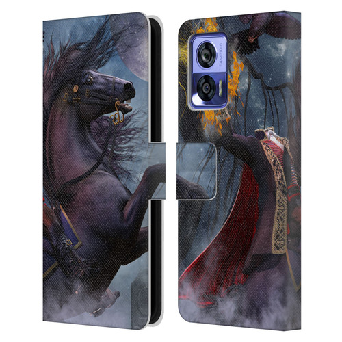 Laurie Prindle Fantasy Horse Sleepy Hollow Warrior Leather Book Wallet Case Cover For Motorola Edge 30 Neo 5G