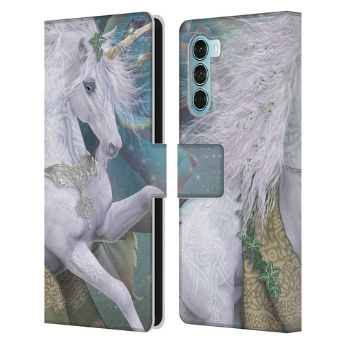 Laurie Prindle Fantasy Horse Kieran Unicorn Leather Book Wallet Case Cover For Motorola Edge S30 / Moto G200 5G