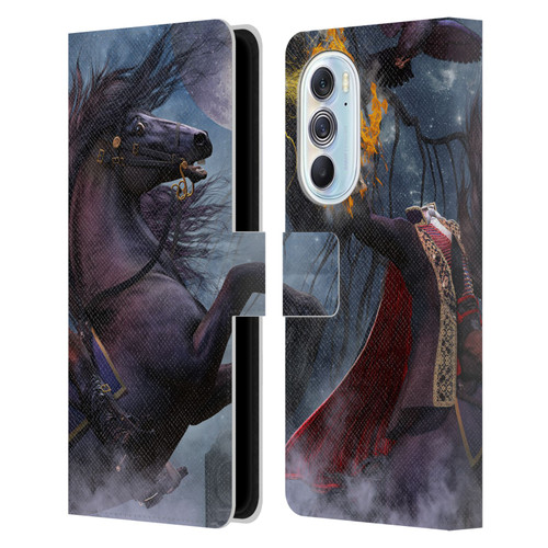 Laurie Prindle Fantasy Horse Sleepy Hollow Warrior Leather Book Wallet Case Cover For Motorola Edge X30