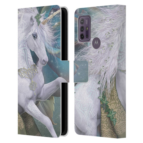 Laurie Prindle Fantasy Horse Kieran Unicorn Leather Book Wallet Case Cover For Motorola Moto G10 / Moto G20 / Moto G30