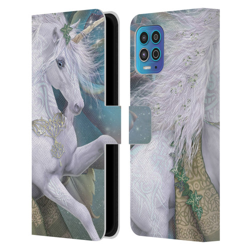 Laurie Prindle Fantasy Horse Kieran Unicorn Leather Book Wallet Case Cover For Motorola Moto G100