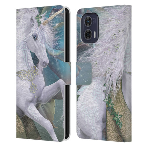 Laurie Prindle Fantasy Horse Kieran Unicorn Leather Book Wallet Case Cover For Motorola Moto G73 5G