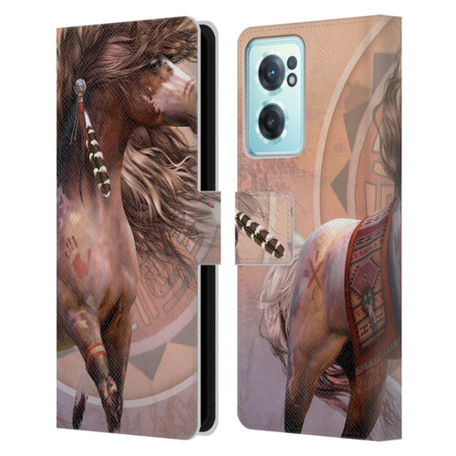 Laurie Prindle Fantasy Horse Spirit Warrior Leather Book Wallet Case Cover For OnePlus Nord CE 2 5G